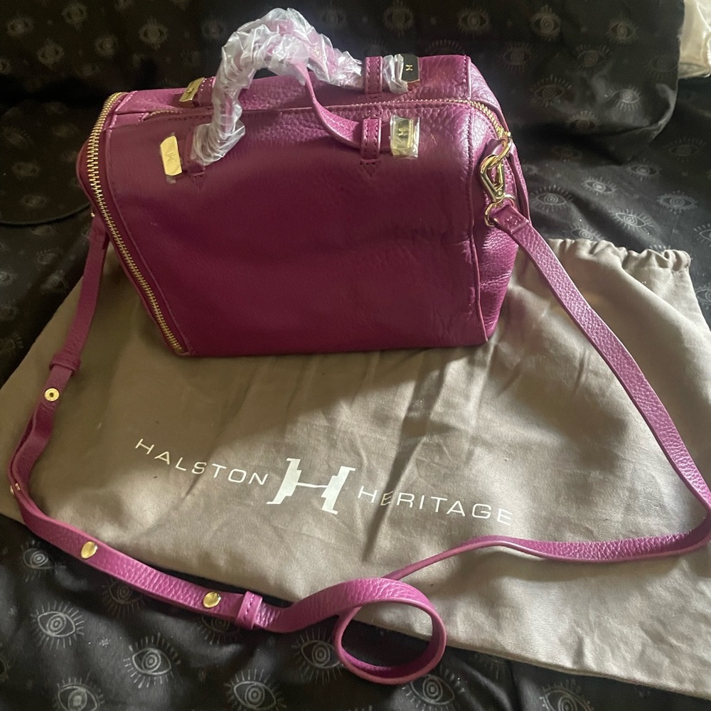 Halston Herritage Leather crossbody purse